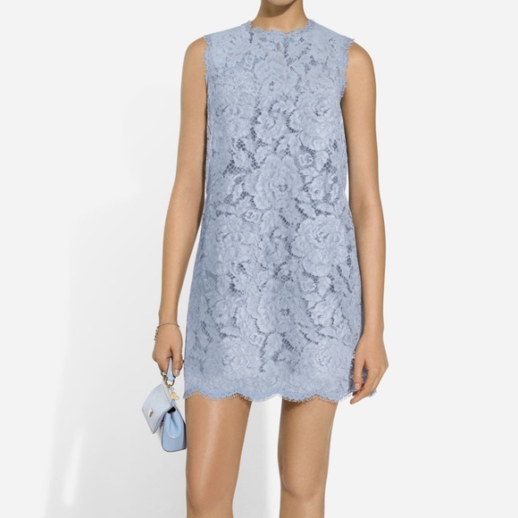 d&g lace dress Dolce&Gabbana, DG minidress, Women, Pink, L, Dresses, Cotton blend while the round neckline adds classic elegance Lace mid-length dress D&G Black
